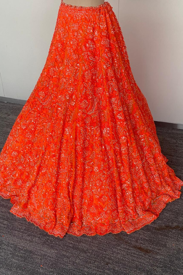 Saffron Glaze lehenga set