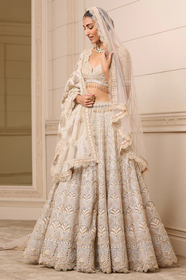 Tarun Tahiliani ivory embellished lehenga