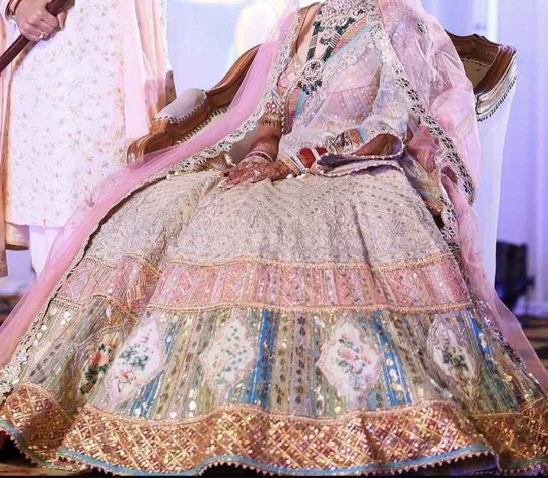 Rimple & Harpreet Embroidered Bridal Lehenga Set