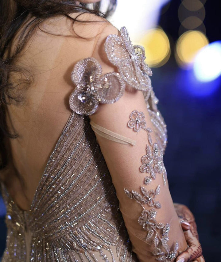 Bhawna Rao Champagne Embellished Gown