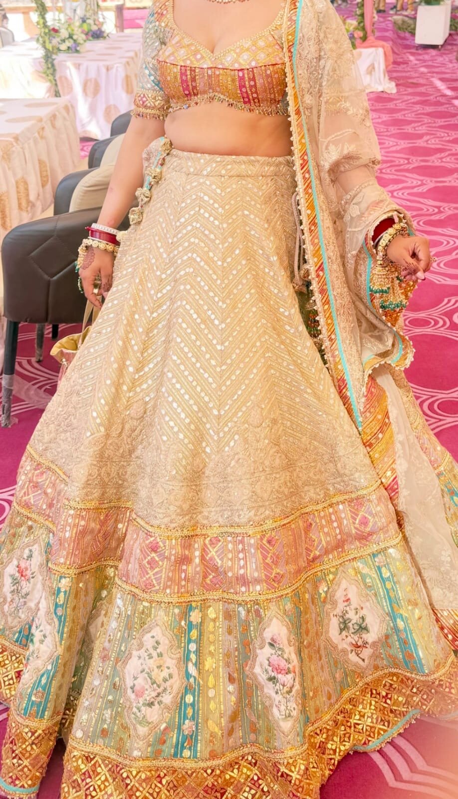 Rimple & Harpreet Embroidered Bridal Lehenga Set