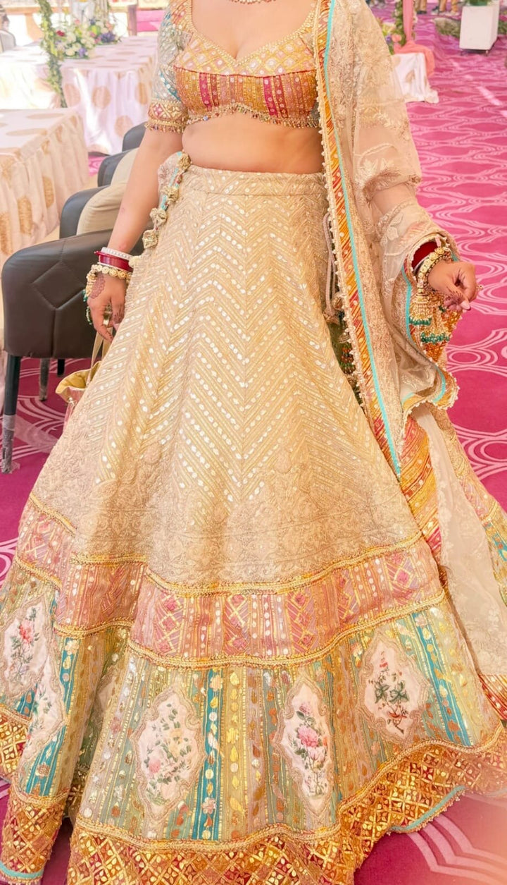Rimple & Harpreet Embroidered Bridal Lehenga Set