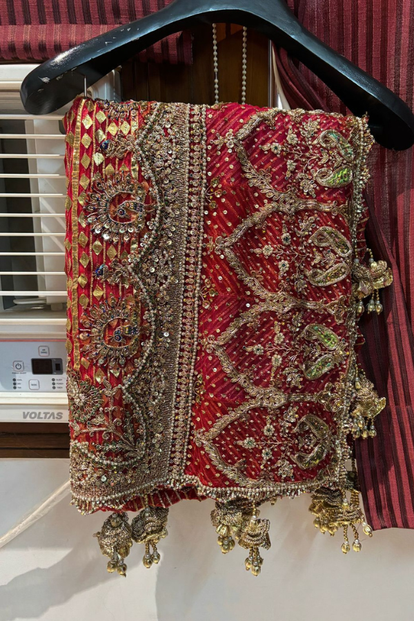 Rimple & Harpreet Red Bridal Lehenga Set