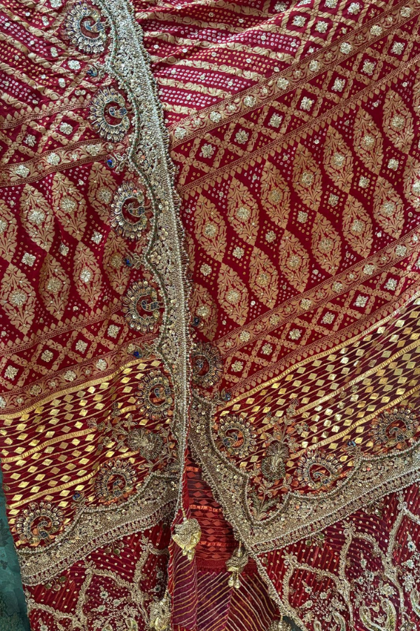 Rimple & Harpreet Red Bridal Lehenga Set