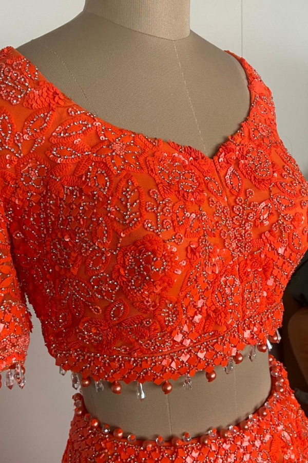 Saffron Glaze lehenga set
