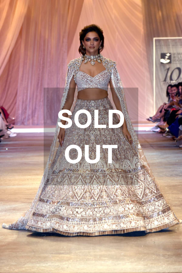 Manish Malhotra Oyster embroidered lehenga