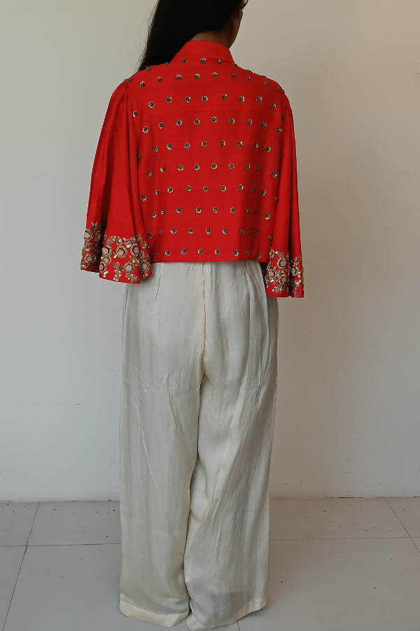 Ruby red jumpsuit set