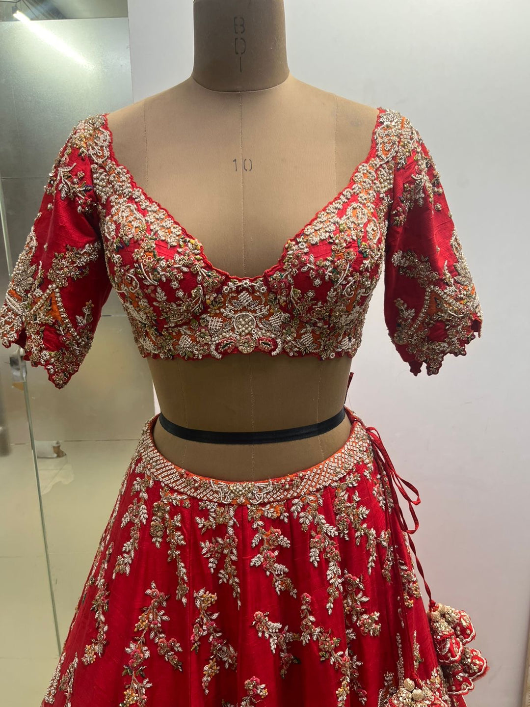 Dolly J Regal Red Dolly J Bridal Lehenga