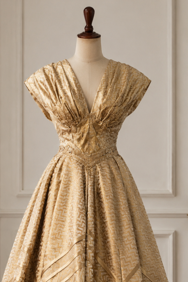 NIKHIL & SHANTANU gold GOWN
