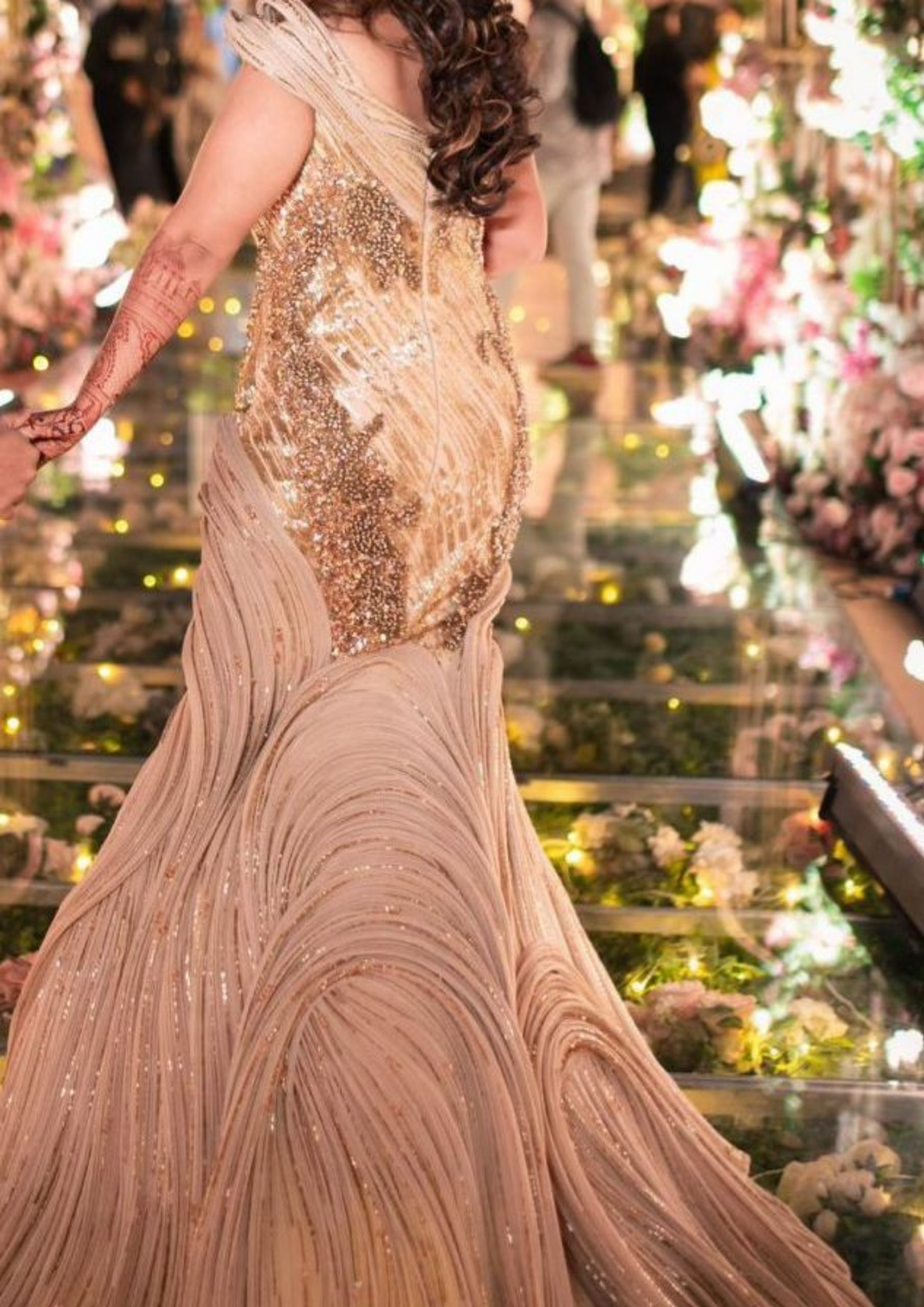 Gaurav Gupta Sculpted gold gown