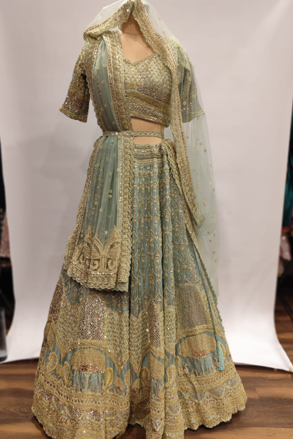 Shrangar Green Lehenga Set