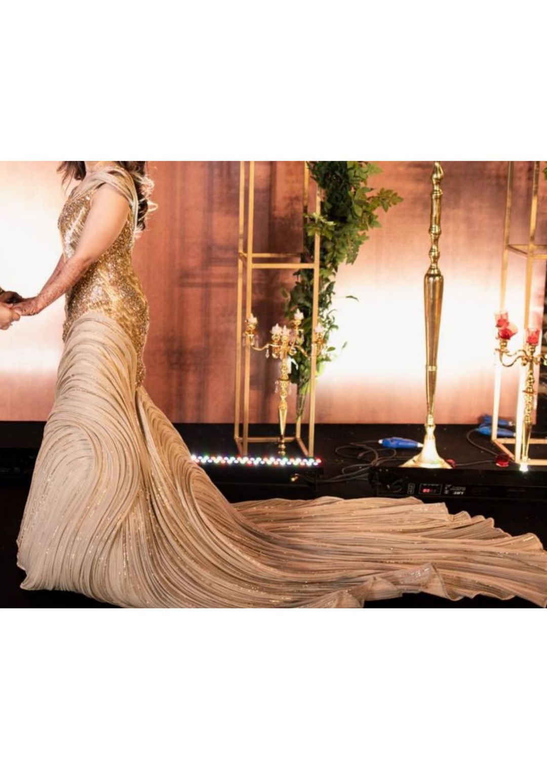 Gaurav Gupta Sculpted gold gown
