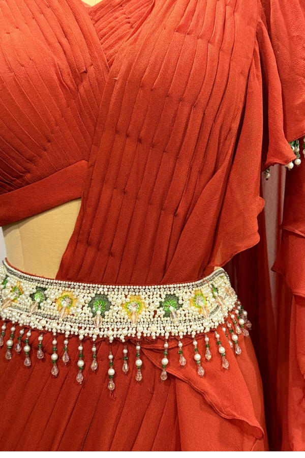 Hunky Dory By Anandita Khera Drapded Saree Set