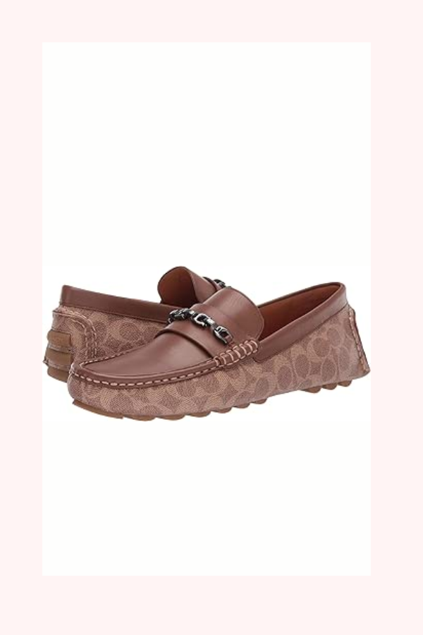 Coach Mott Signature Driver Loafers Size 40