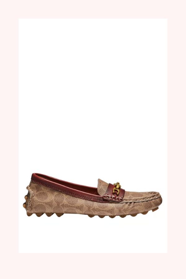 Coach Mott Signature Driver Loafers Size 40