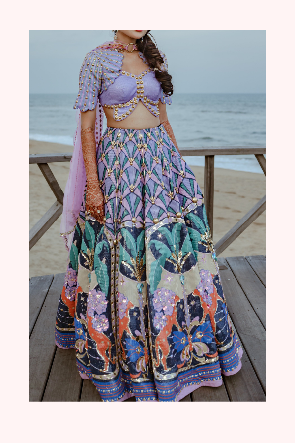 Papa Don't Preach Embroidered Lehenga Set
