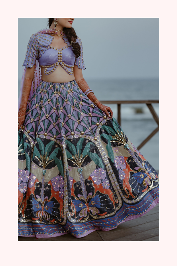 Papa Don't Preach Embroidered Lehenga Set