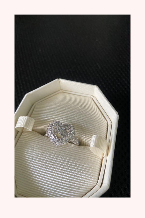 Swarovski Sparkling Cocktail Heart Ring