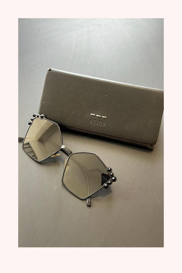 Fendi Black Tone Gradient 0261/S Studded Sunglasses