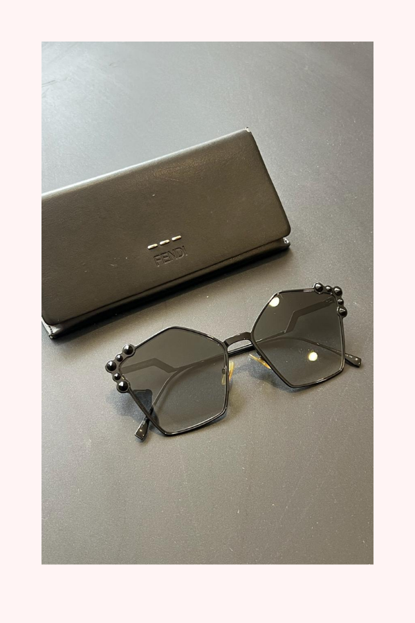 Fendi Black Tone Gradient 0261/S Studded Sunglasses