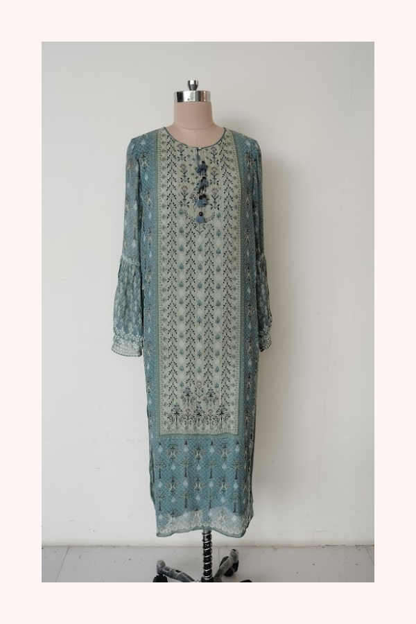 Anita Dongre Printed Blue Kurta