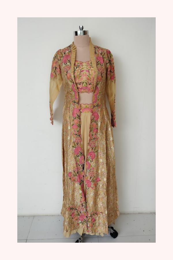 Liz Paul Pastel Embroidered Co-ord Set