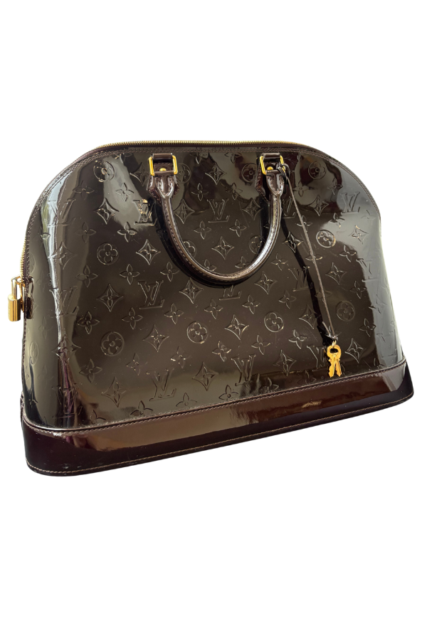 Louis Vuitton Amarante Monogram Vernis Alma GM Bag