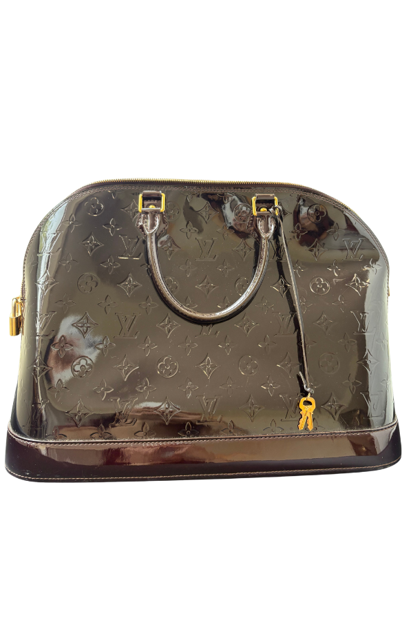 Louis Vuitton Amarante Monogram Vernis Alma GM Bag