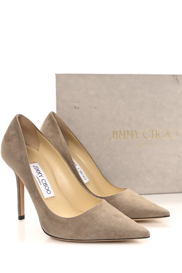 Jimmy Choo Suede Pointy Toe Romy Pumps Size 35