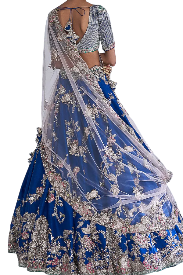 Dolly J Firoza Embroidered Lehenga Set
