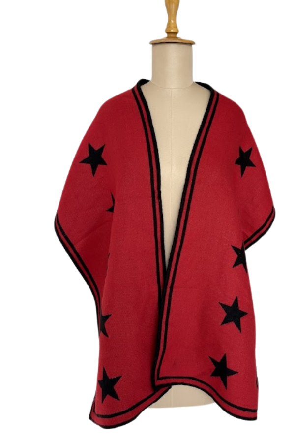 Givenchy Star Wool Reversible  Stole