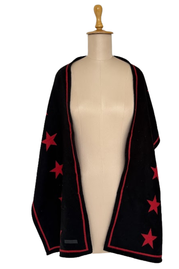 Givenchy Star Wool Reversible  Stole