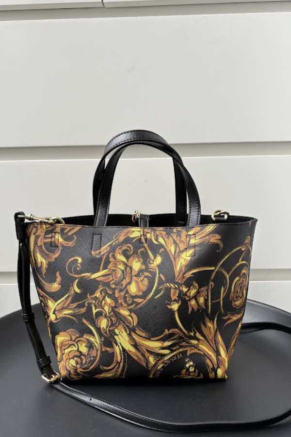 Versace Jeans Couture Baroque Print Tote Bag