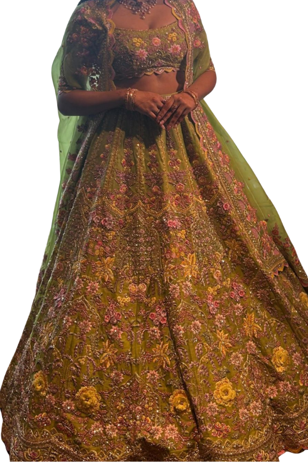 Anushree Reddy Floral Embroidered Lehenga