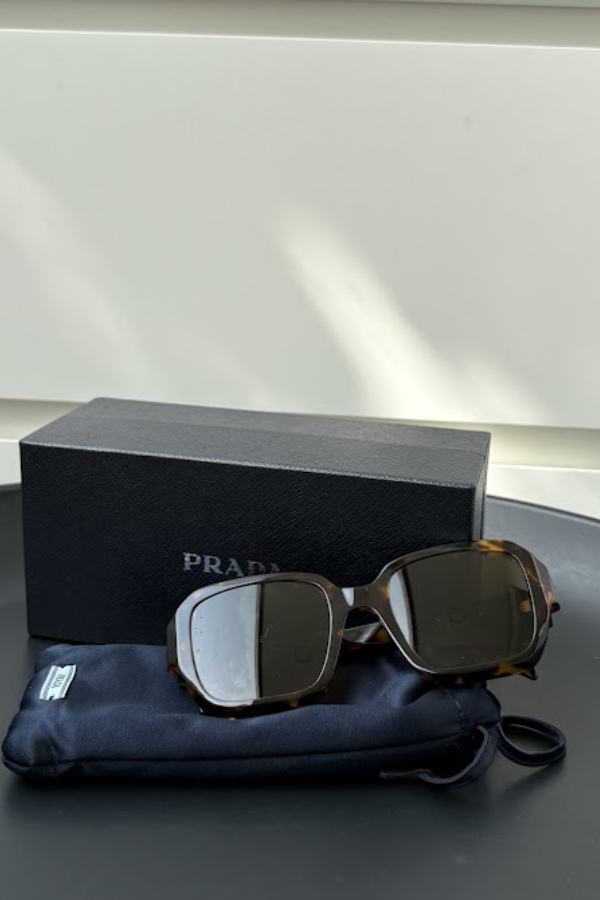 Prada Tortoiseshell Square-Frame Sunglasses