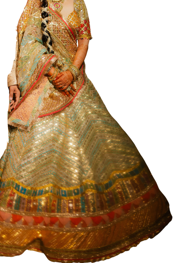 Rimple & Harpreet Multicoloured Embroidered Lehenga Set