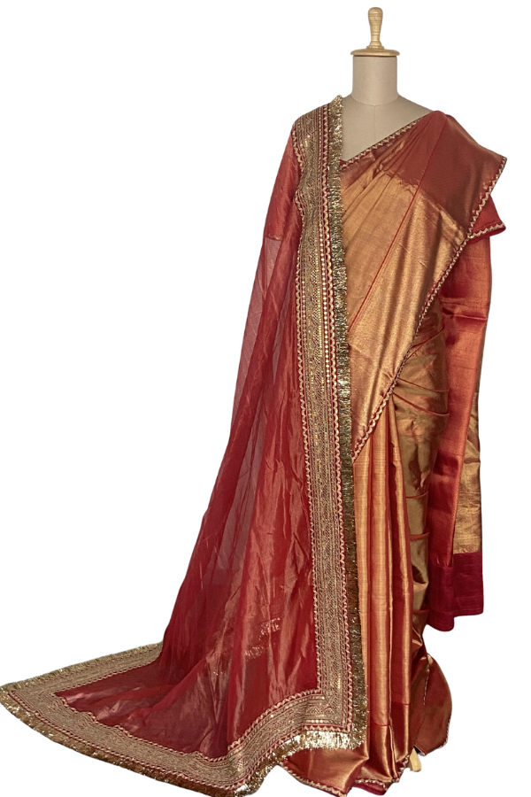 Sabyasachi Silk Saree Set with Dupatta