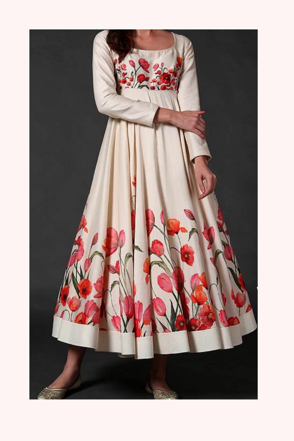 Balance By Rohit Bal Floral Anarkali Set