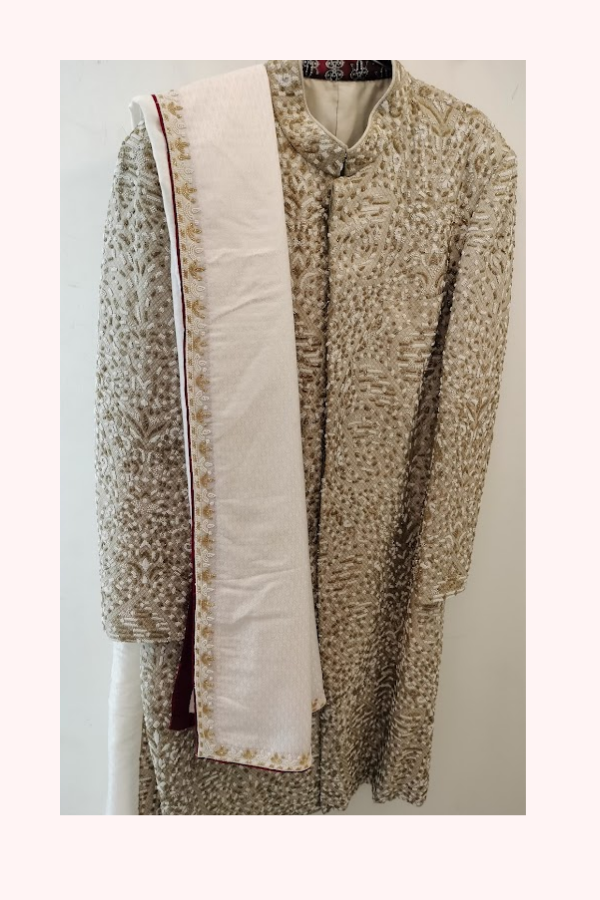 Raghvendra Rathore Beige Sherwani