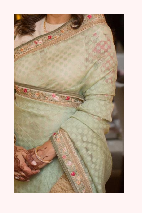 Sabyasachi  Embroidered Saree Set
