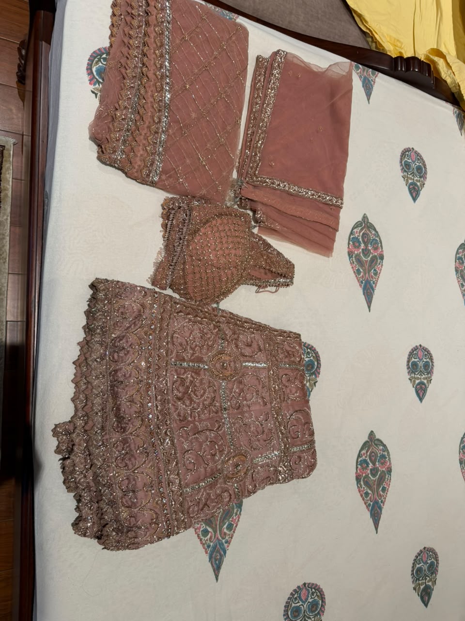 Payal Keyal Embellished Blush Pink Lehenga