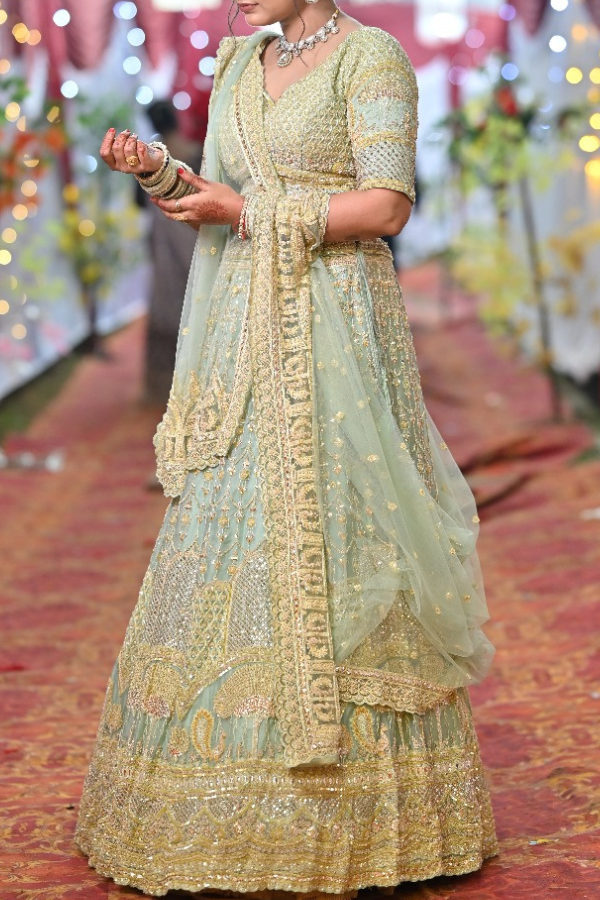 Shrangar Green Lehenga Set