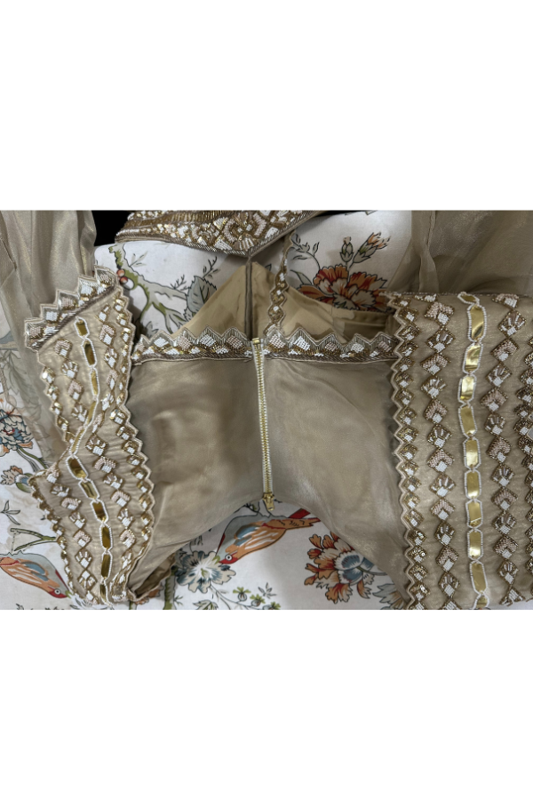 Kalki Gold Cocktail Gown