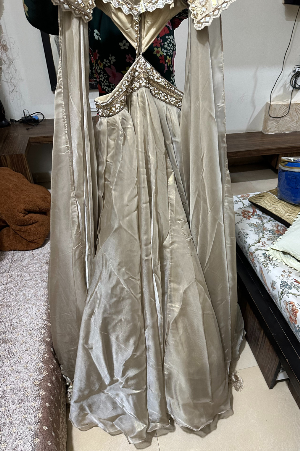 Kalki Gold Cocktail Gown