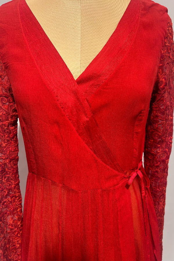 Anamika Khanna Red Anarkali