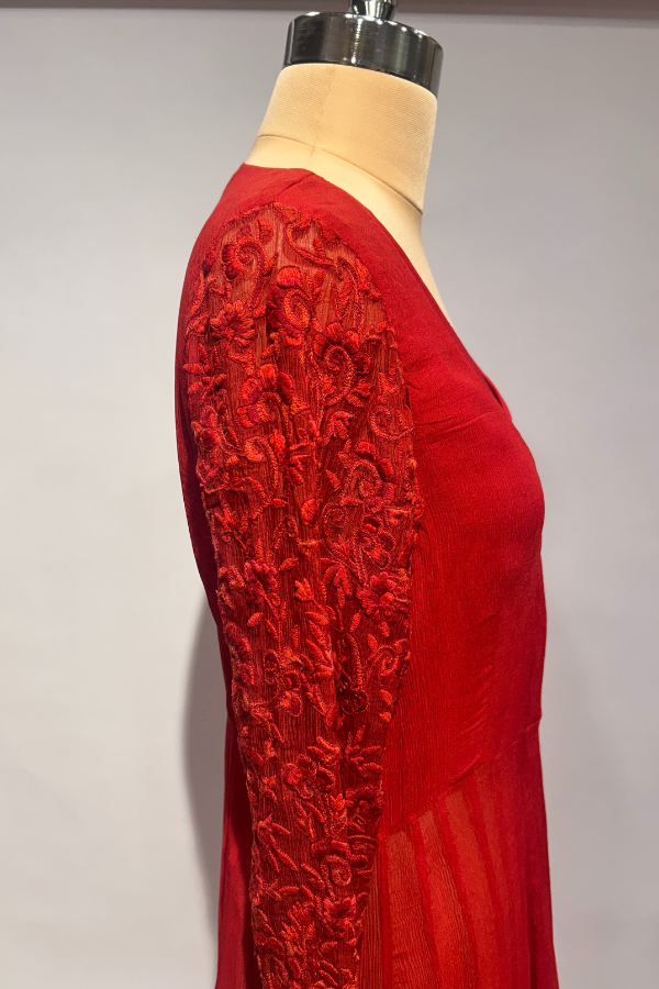 Anamika Khanna Red Anarkali