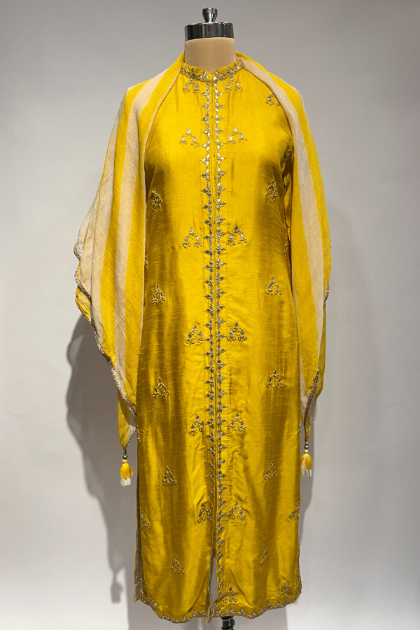 Lachesis Yellow Kurta Set
