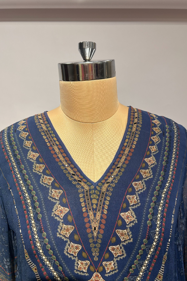 Tarun Tahiliani Blue Kurta Set