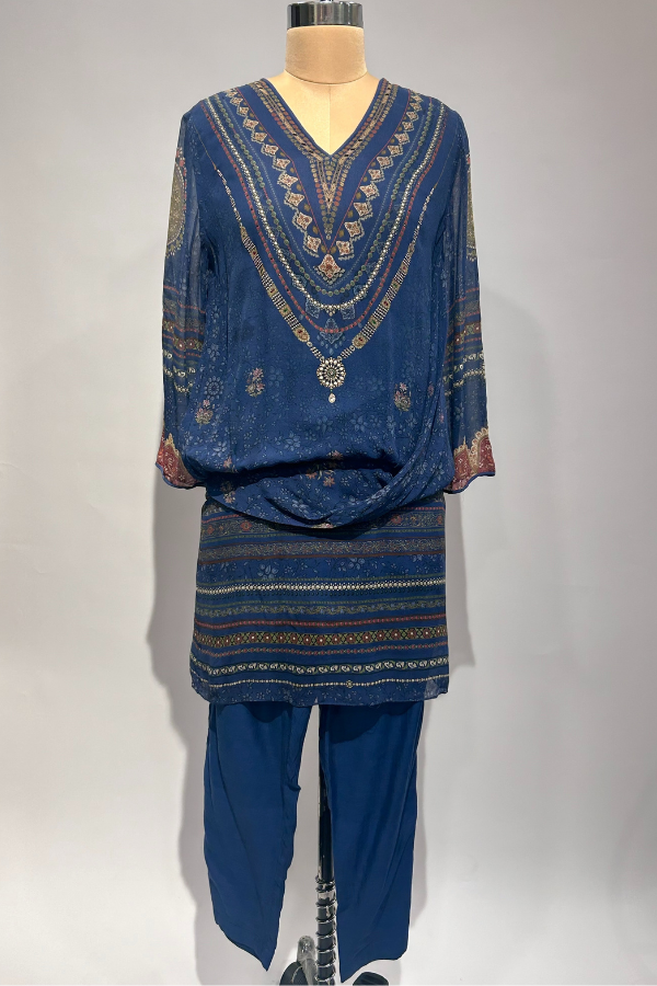 Tarun Tahiliani Blue Kurta Set