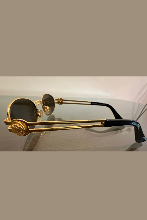 Gianni Versace Black Vintage Sunglasses